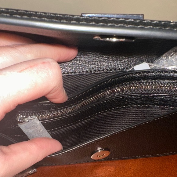 Karl Lagerfeld Black and Silver Crossbody Bag - Picture 2 of 6